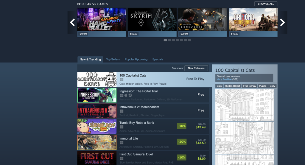 store.steampowered website screenshot